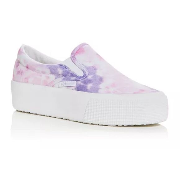 Superga Women's Tie Dye Slip On Platform Sneakers - Picture 5 of 16